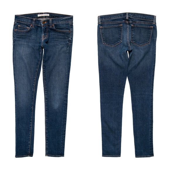 J BRAND 910 DKV Low-Rise Skinny Jeans Size 25 ~ Form-fitting Casual Streetwear - Picture 1 of 10